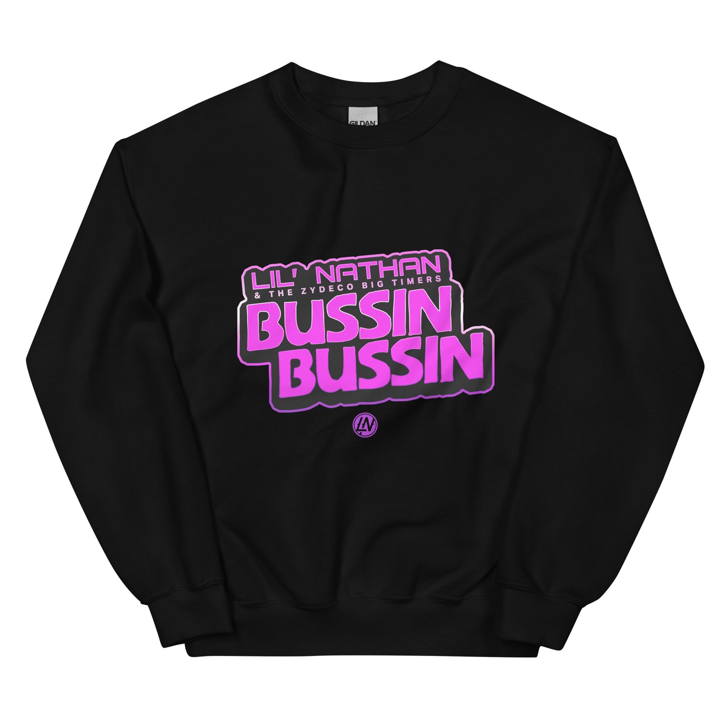 "Bussin Bussin" Unisex Sweatshirt (Purple Print)
