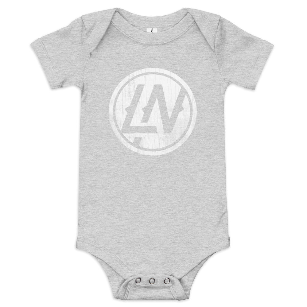 LN Baby Short Sleeve Onesie (White Print)