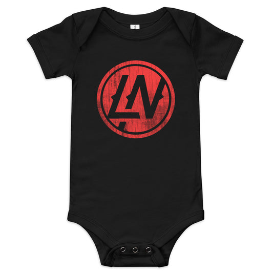 LN Baby Short Sleeve Onesie (Red Print)