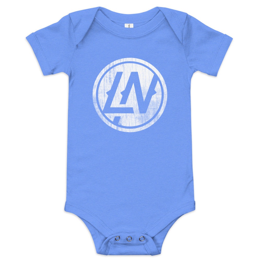 LN Baby Short Sleeve Onesie (White Print)