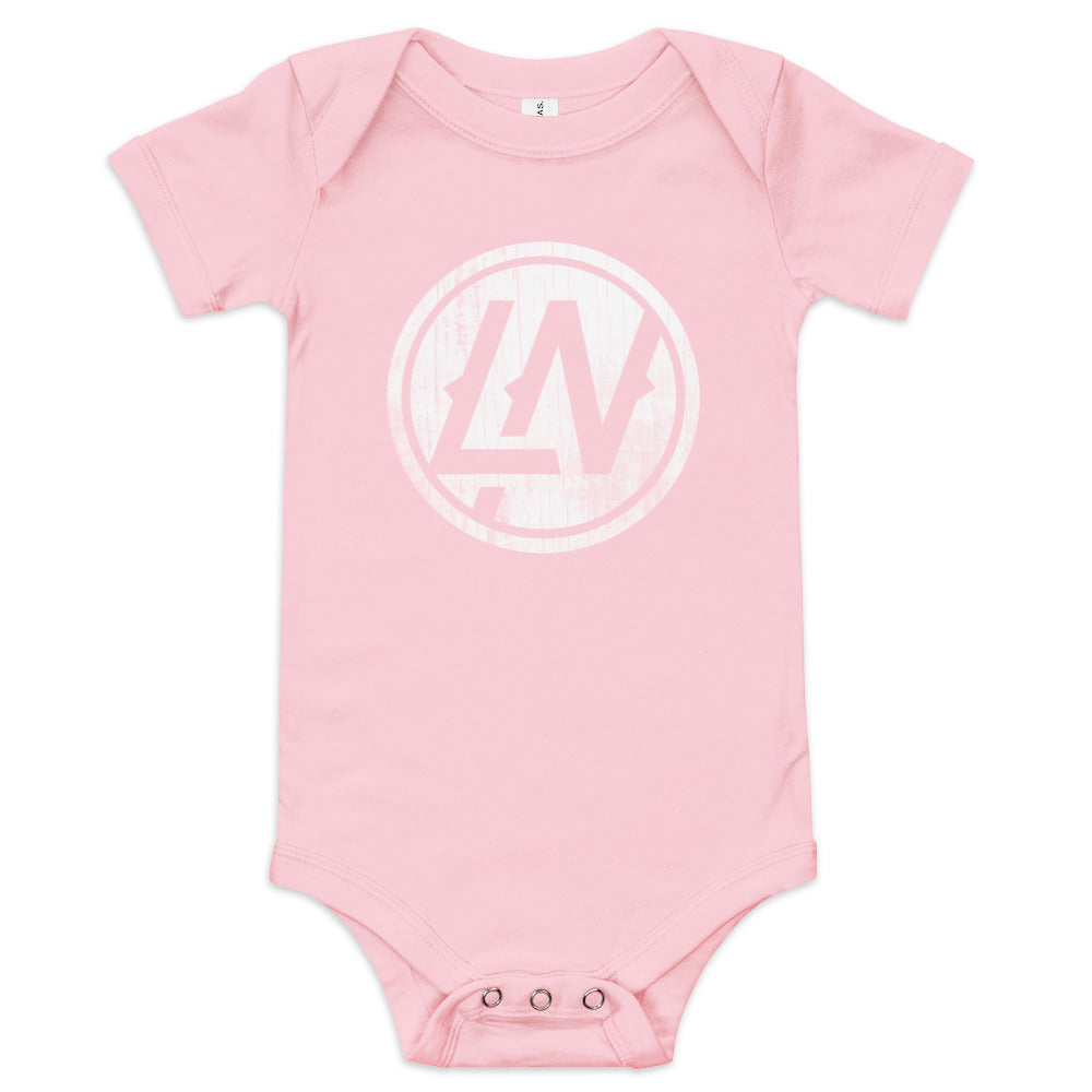 LN Baby Short Sleeve Onesie (White Print)