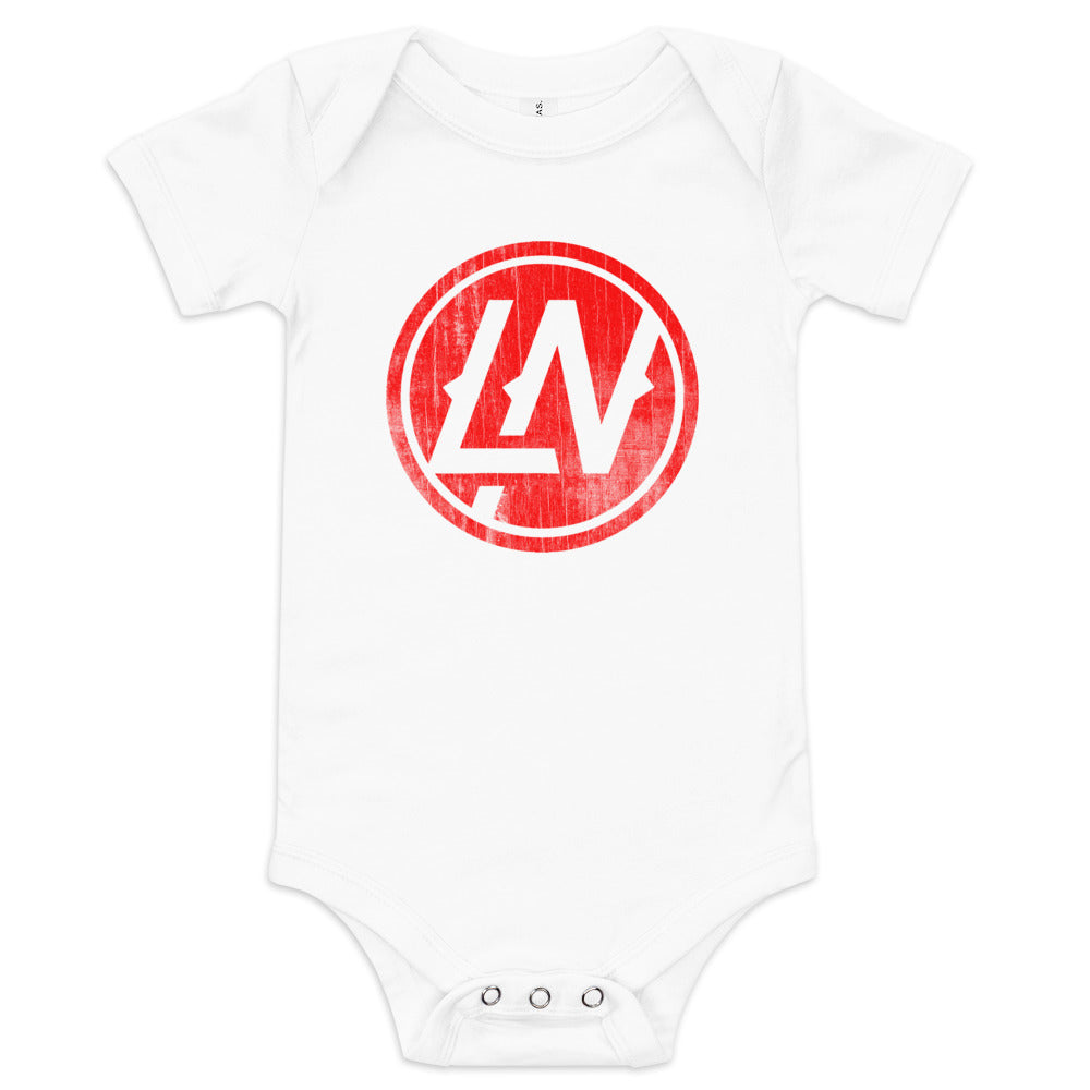 LN Baby Short Sleeve Onesie (Red Print)