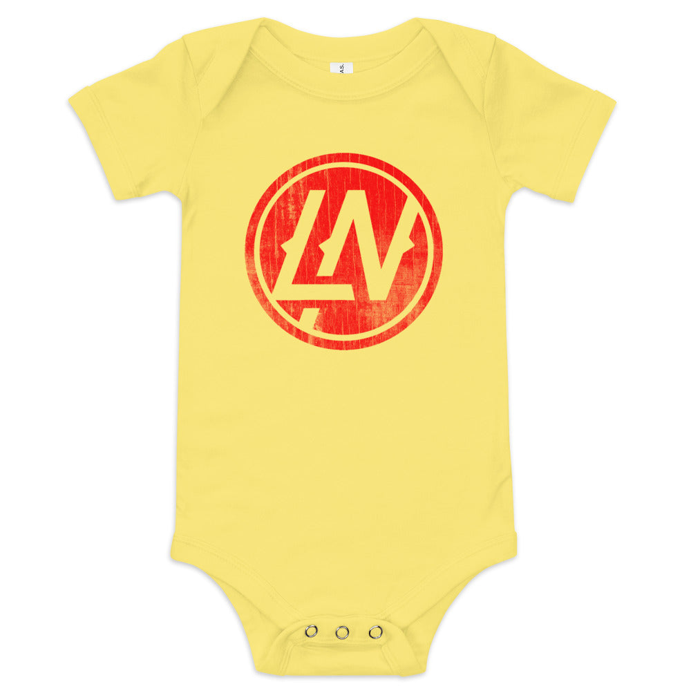 LN Baby Short Sleeve Onesie (Red Print)