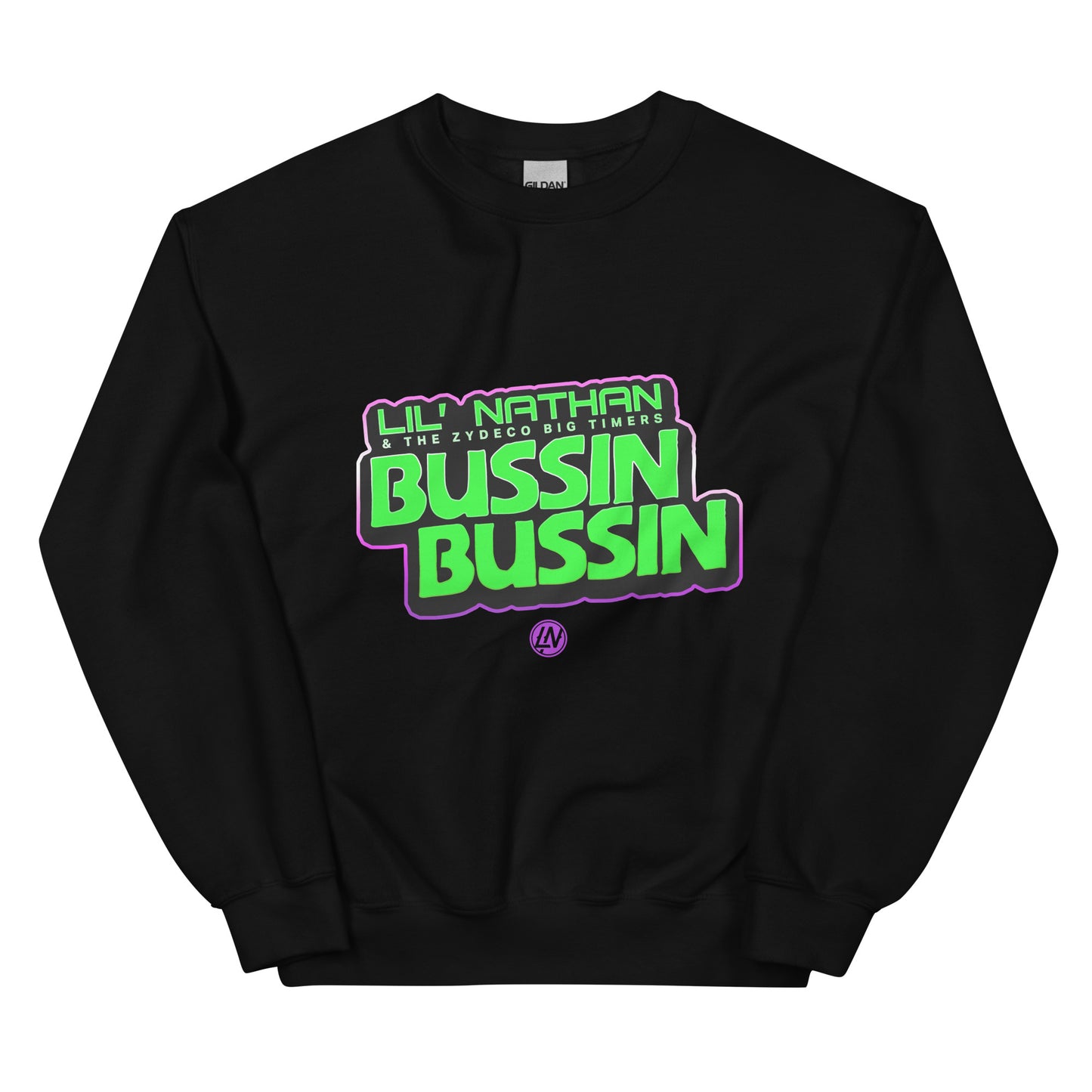 "Bussin Bussin" Unisex Sweatshirt (Green Print)