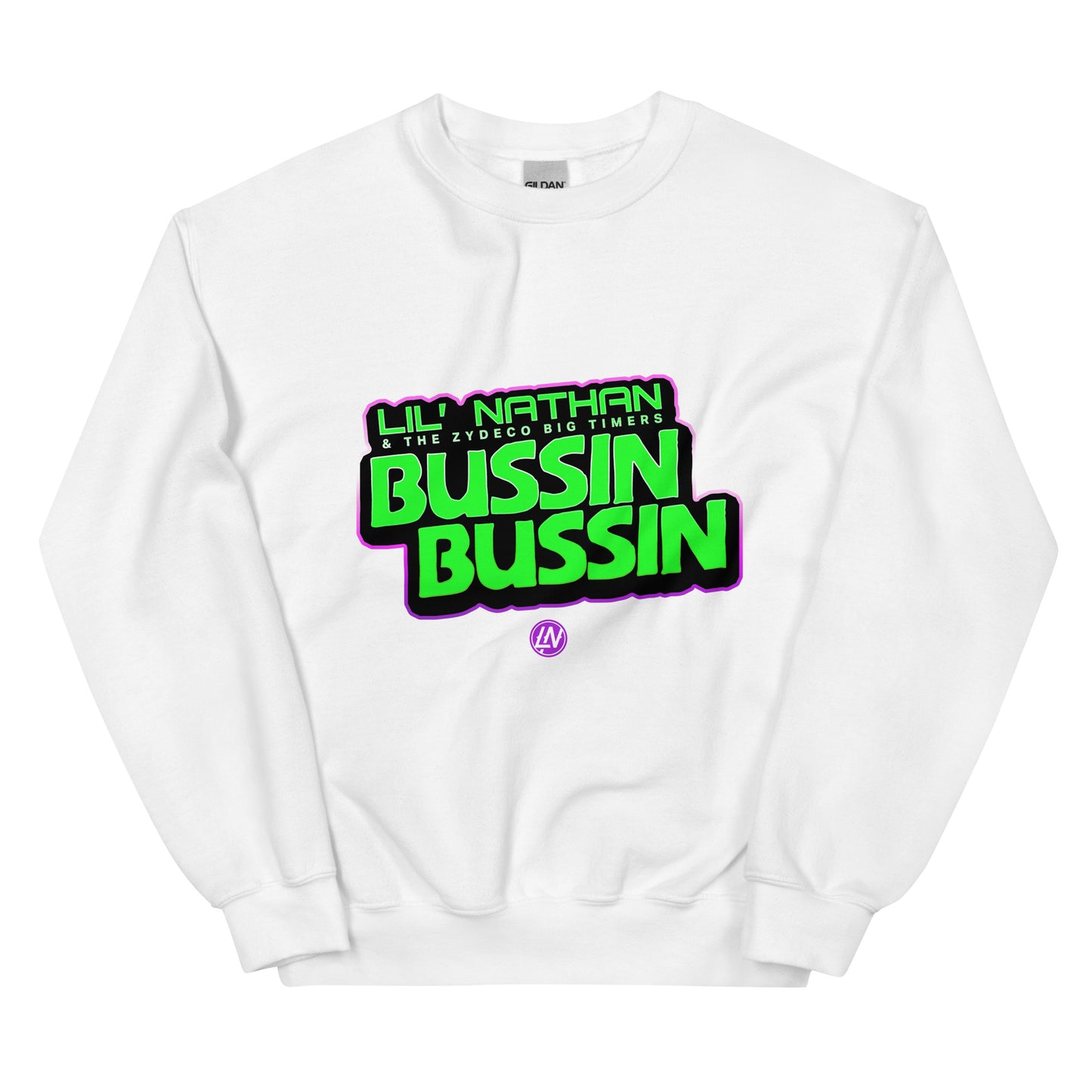 "Bussin Bussin" Unisex Sweatshirt (Green Print)