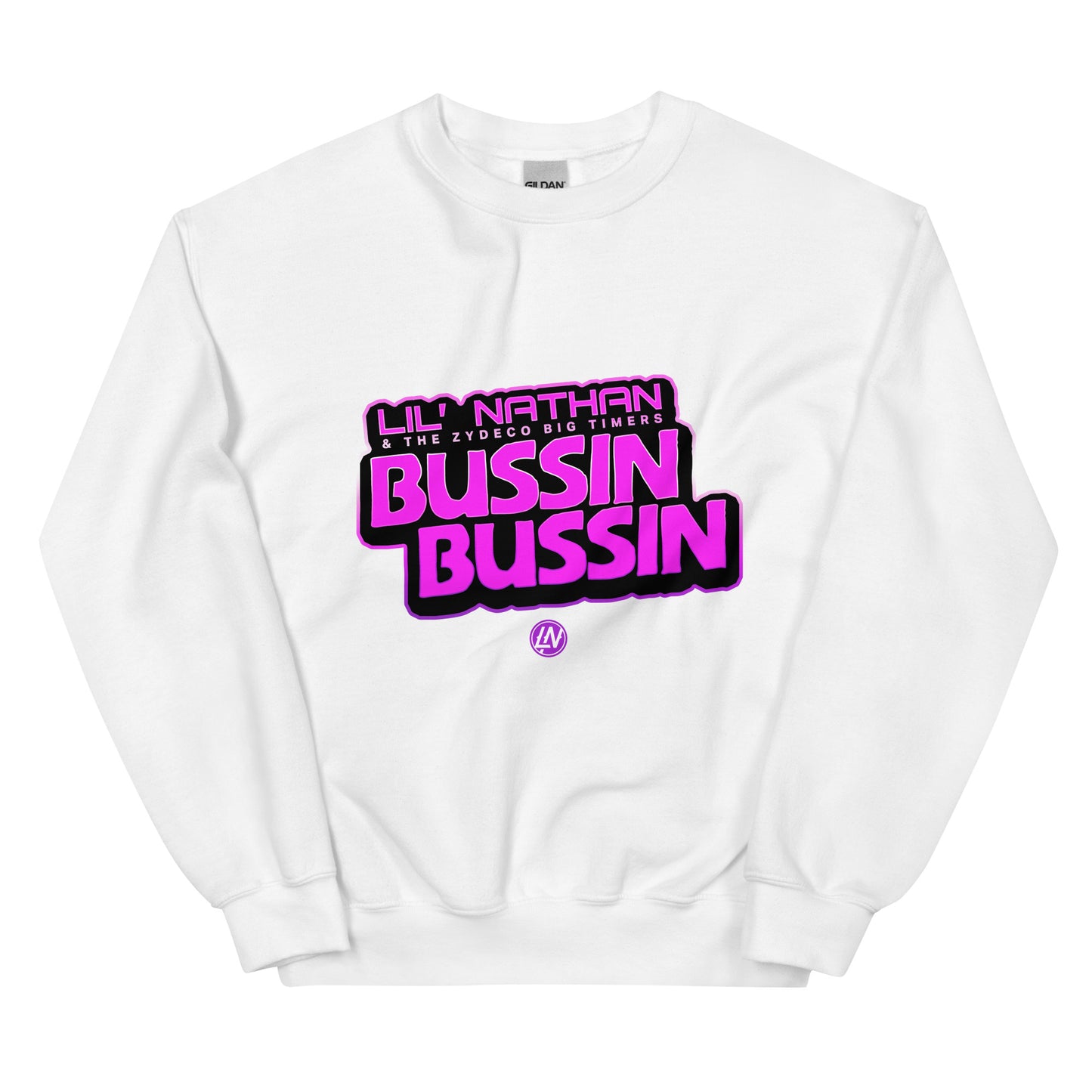 "Bussin Bussin" Unisex Sweatshirt (Purple Print)