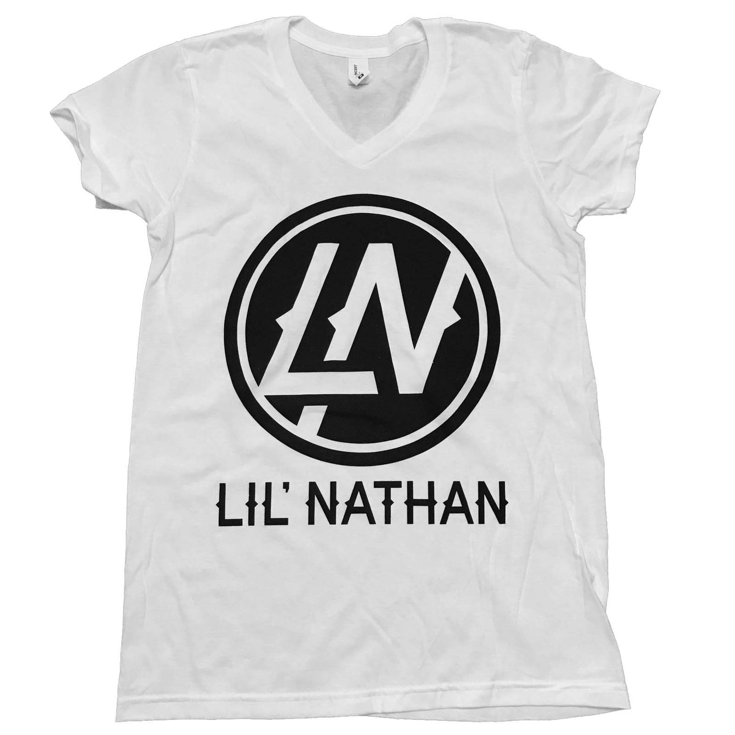 FEMALE LOGO V- NECK SHIRT (WHITE)